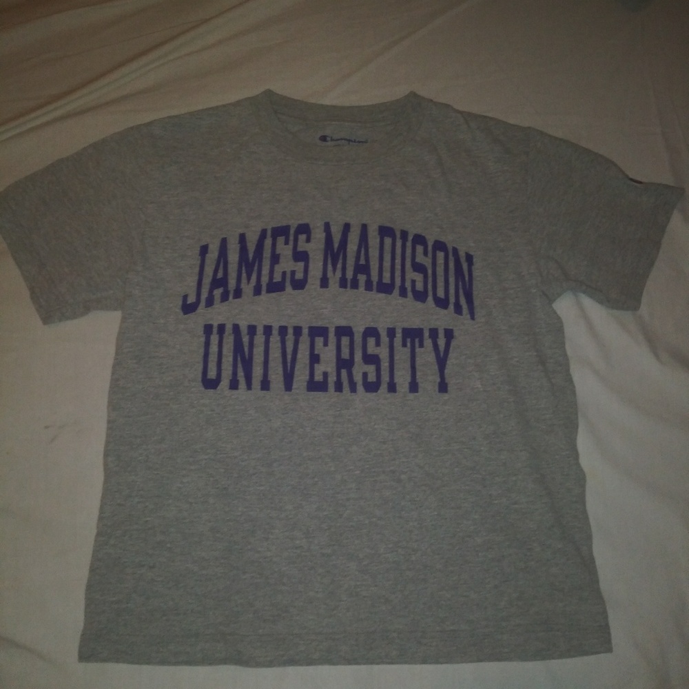 Champion James Madison University Grey & Purple T-shirt Youth Size Medium